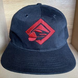 Vintage Marlboro Black Strapback Cigarettes Hat Cap